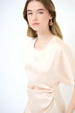 Outlet KIKISIX ABITO ARRICCI FIANCO BEIGE