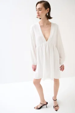 Online KIKISIX ABITO BABYLON MANICA ELASTICO BIANCO