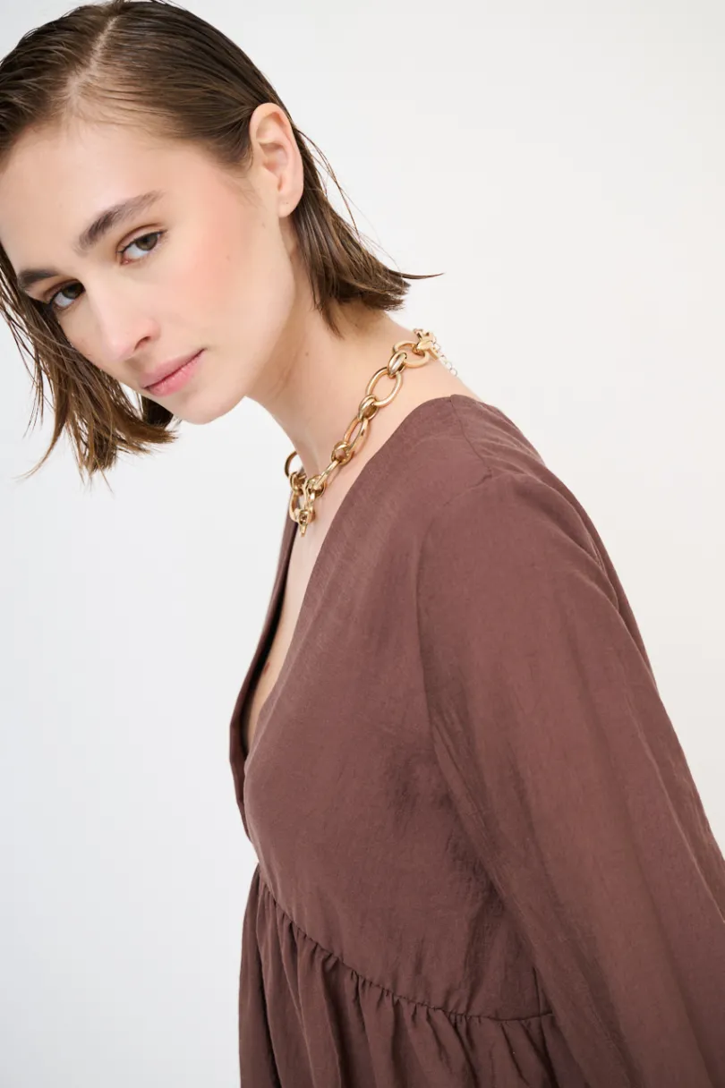 Online KIKISIX ABITO BABYLON MANICA ELASTICO MORO