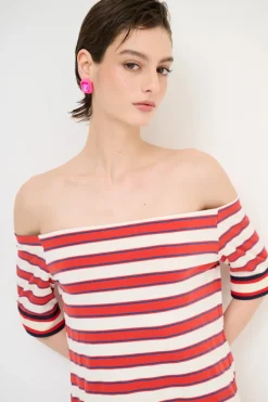 New KIKISIX ABITO LUNGO SHIFFER RIGA SPACCHI LATERALI ROSSO