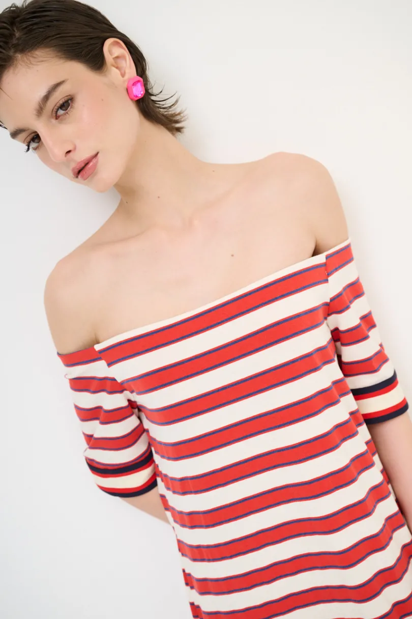 New KIKISIX ABITO LUNGO SHIFFER RIGA SPACCHI LATERALI ROSSO