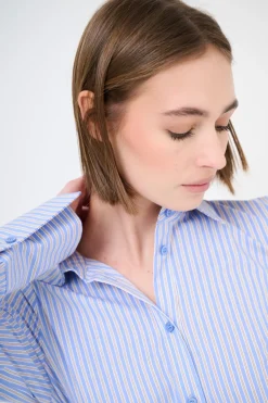 Clearance KIKISIX ABITO MIDI COLLO A CAMICIA RIGA JEANS