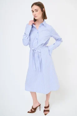 Clearance KIKISIX ABITO MIDI COLLO A CAMICIA RIGA JEANS