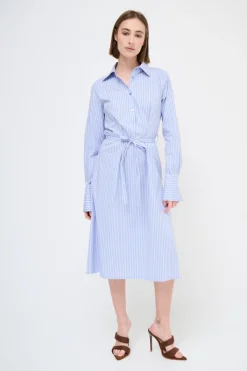 Clearance KIKISIX ABITO MIDI COLLO A CAMICIA RIGA JEANS