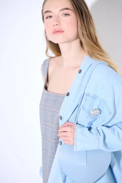 New KIKISIX ABITO QUADRO CHECK BEIGE