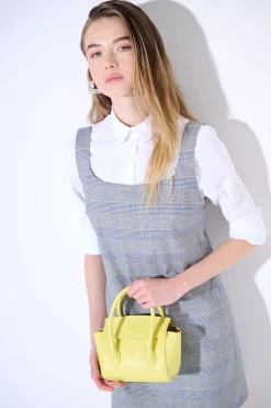 Fashion KIKISIX ABITO QUADRO CHECK CELESTE