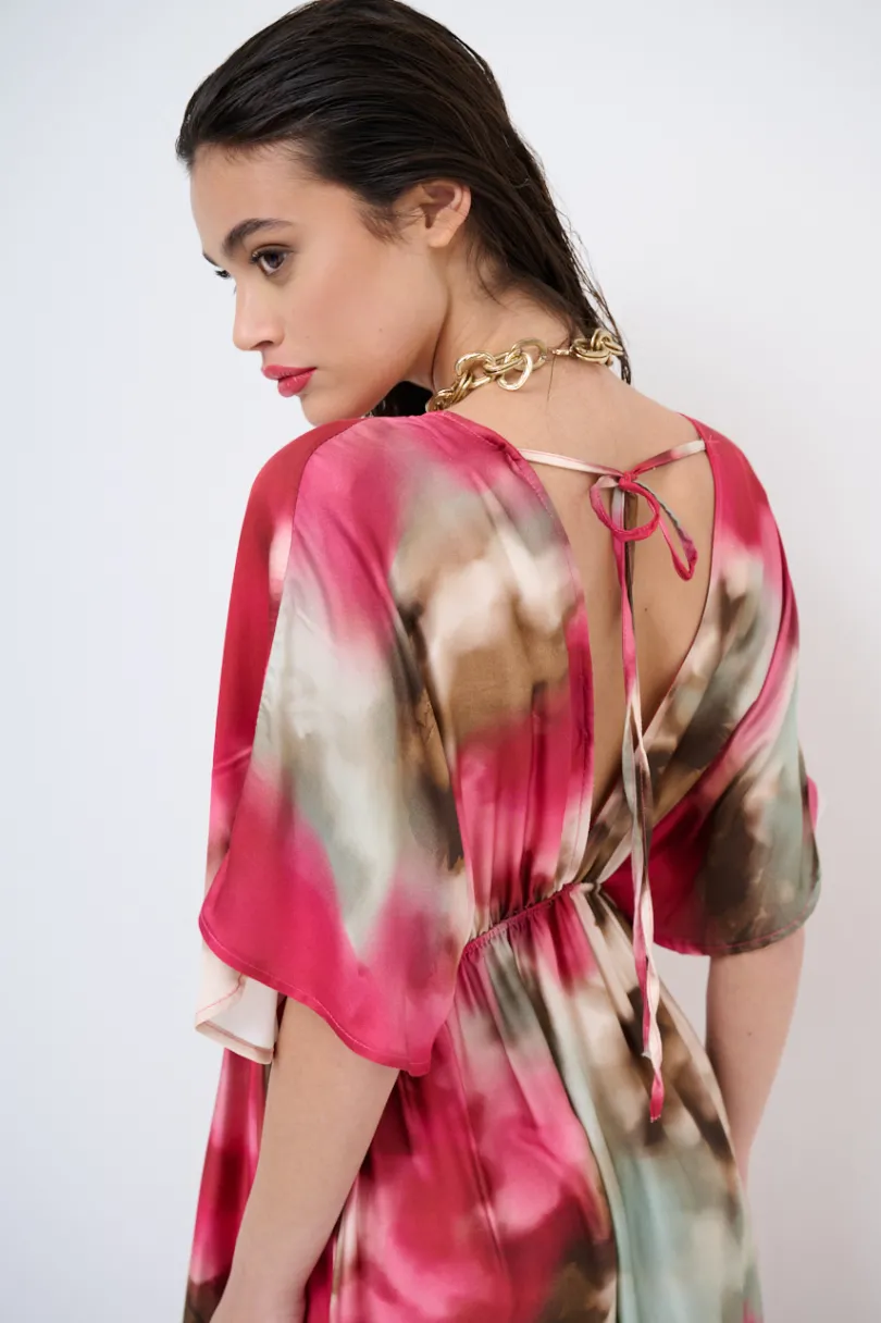 Best KIKISIX ABITO SCOLLO V DV E DT FUXIA