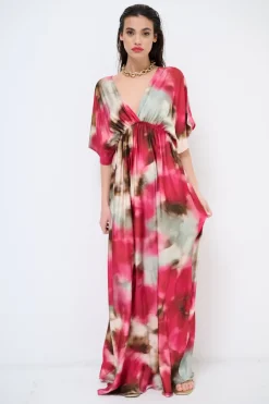 Best KIKISIX ABITO SCOLLO V DV E DT FUXIA