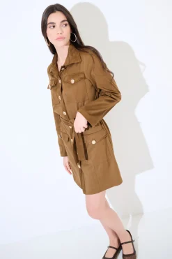 Clearance KIKISIX ABITO TRENCH DAINETTO CAPPUCINO