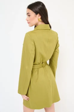 Clearance KIKISIX ABITO TRENCH DAINETTO OLIVA