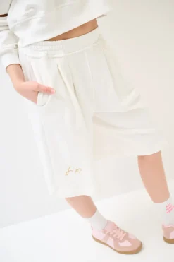 Fashion KIKISIX BERMUDA FELPA CON STAMPA PANNA