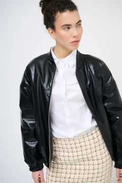 Discount KIKISIX BOMBER IMBOTTITO NERO