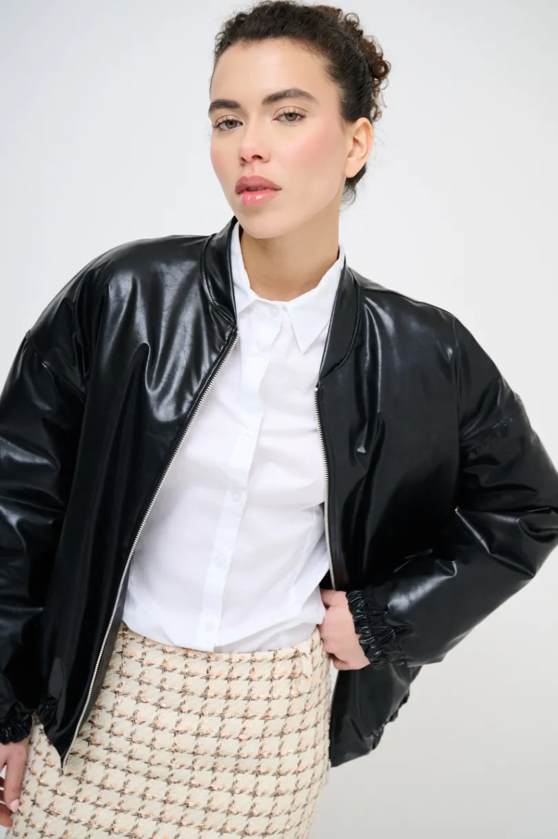 Discount KIKISIX BOMBER IMBOTTITO NERO