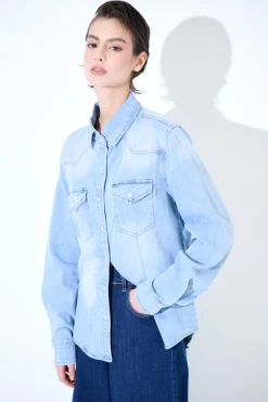 Hot KIKISIX CAMICIA DENIM SLIM JEANS