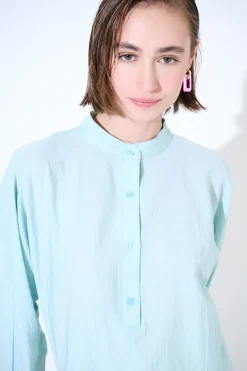 Best KIKISIX CAMICIA OVER COLLO COREANA MENTA