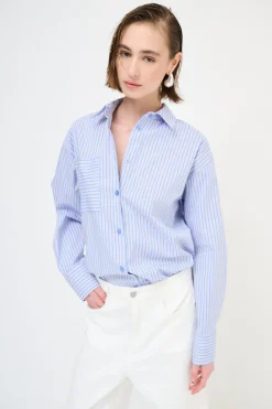 Fashion KIKISIX CAMICIA OVER CON TASCA RIGA JEANS