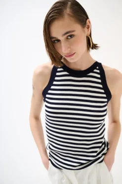 Online KIKISIX CANOTTA MAGLIA RIGA BLU