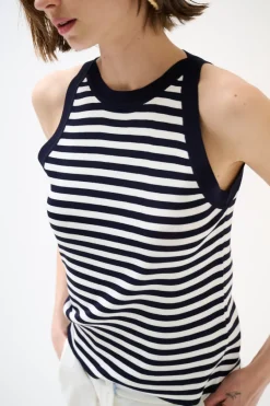 Online KIKISIX CANOTTA MAGLIA RIGA BLU