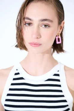 Hot KIKISIX CANOTTA MAGLIA RIGA PANNA