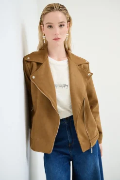 Fashion KIKISIX CHIODO OVER DAINETTO TABACCO