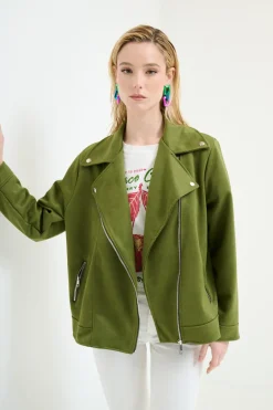 Hot KIKISIX CHIODO OVER DAINETTO VERDE