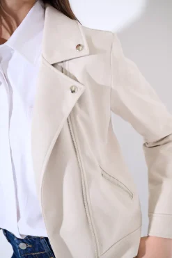 Clearance KIKISIX CHIODO SLIM DAINETTO NATURALE