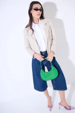 Clearance KIKISIX CHIODO SLIM DAINETTO NATURALE