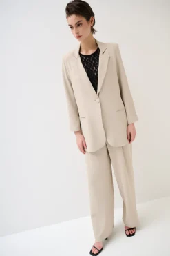 Discount KIKISIX GIACCA 1 BOTTONE CON SPACCO DIETRO BEIGE