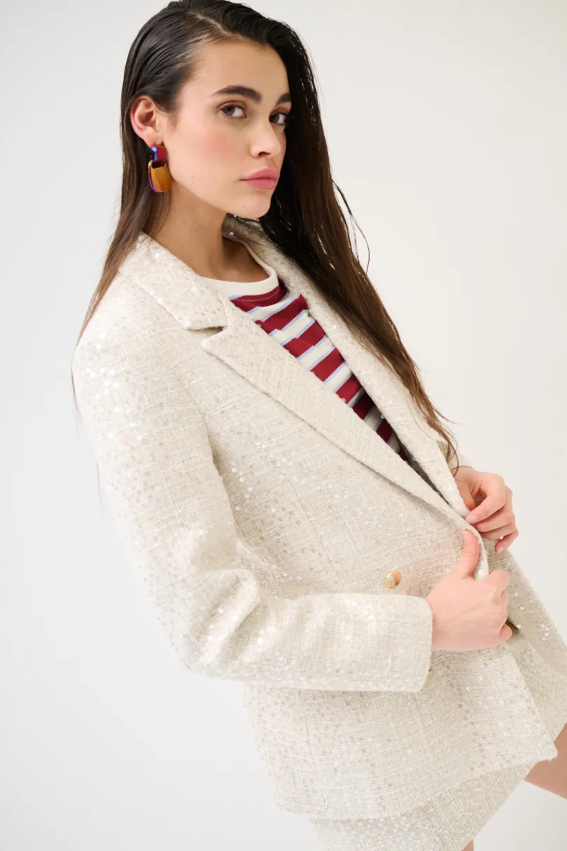 Hot KIKISIX GIACCA CHANEL DOPPIO PETTO NATURALE