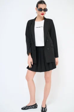 Fashion KIKISIX GIACCA DOPPIOPETTO SFODERATA NERO