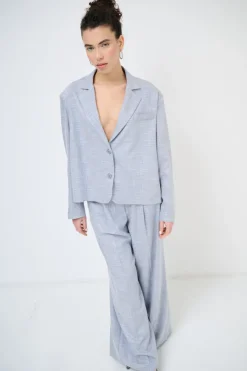 Outlet KIKISIX GIACCA LUREX FIAMMATO BLU