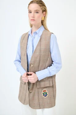 Sale KIKISIX GILET OVER GALLES CON PACHT MORO