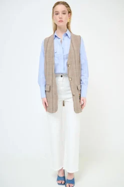 Sale KIKISIX GILET OVER GALLES CON PACHT MORO