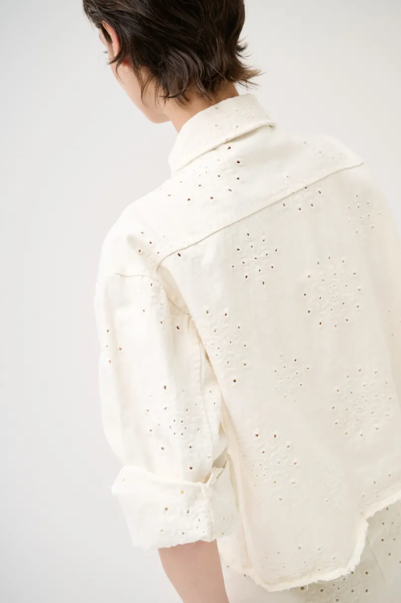 Clearance KIKISIX GIUBBOTTO DENIM CON RICAMO BURRO