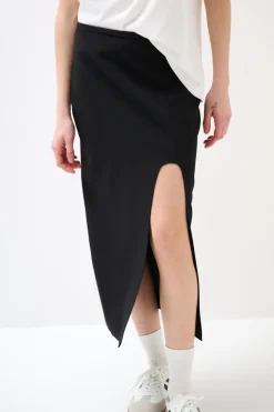 New KIKISIX GONNA BIELASTICO CON SPACCO NERO