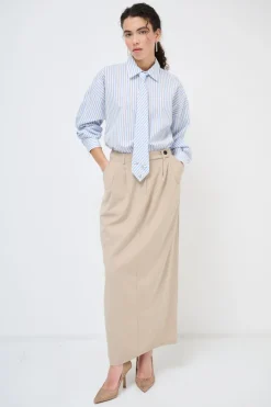 Clearance KIKISIX GONNA CON SPACCO BEIGE