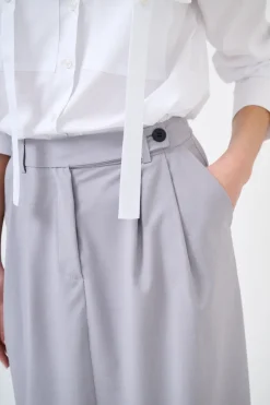 Fashion KIKISIX GONNA CON SPACCO GRIGIO