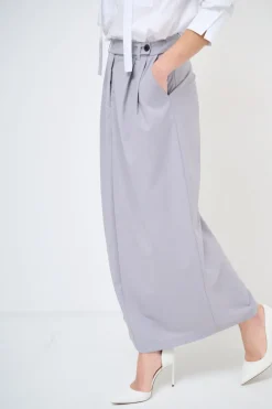 Fashion KIKISIX GONNA CON SPACCO GRIGIO