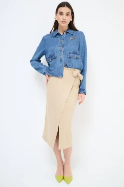 Best KIKISIX GONNA PORTAFOGLIO BEIGE