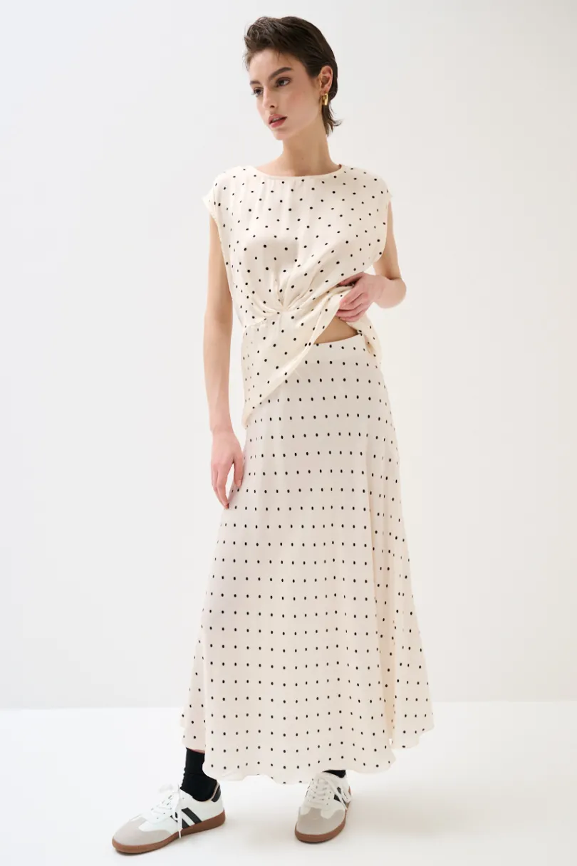 Sale KIKISIX GONNA RASO POIS BURRO/NERO