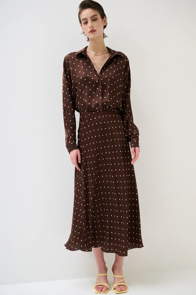 Clearance KIKISIX GONNA RASO POIS MORO/BURRO