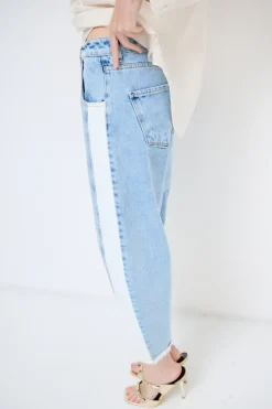 Hot KIKISIX JEANS CON BANDA A CONTRASTO JEANS