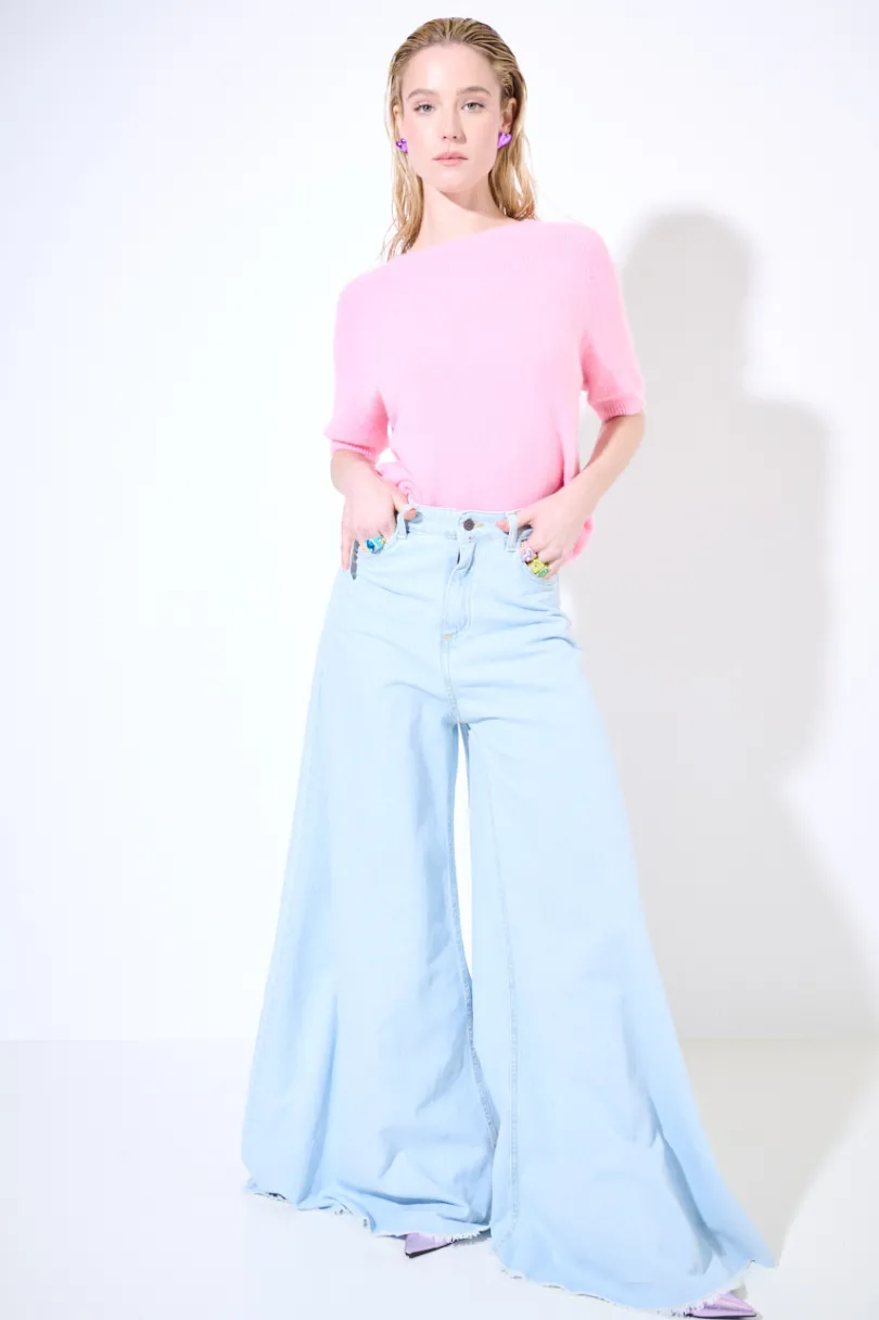 Clearance KIKISIX JEANS PALAZZO BLU CHIARO