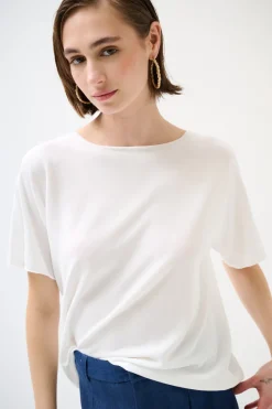 Fashion KIKISIX MAGLIA OVER MANICA CORTA BIANCO