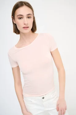 Online KIKISIX MEZZA MANICA MISTO SETA RASATO ROSA