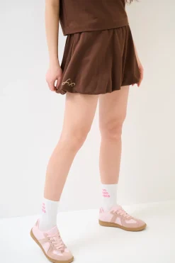 New KIKISIX MINI GONNA BALLON CON STAMPA CIOCCOLATO