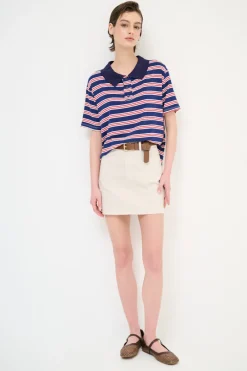 Fashion KIKISIX MINIGONNA CON TASCA E CINTURA NATURALE