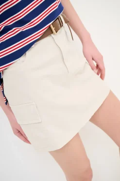 Fashion KIKISIX MINIGONNA CON TASCA E CINTURA NATURALE