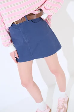 Sale KIKISIX MINIGONNA CON TASCA E CINTURA BLU