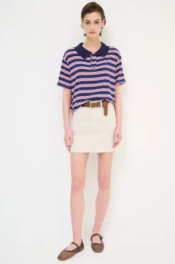 Fashion KIKISIX MINIGONNA CON TASCA E CINTURA NATURALE